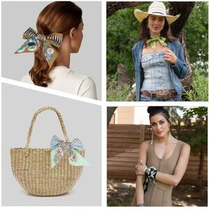 2ct Handbag Twilly/Scarf  🆕 Random Color Pick